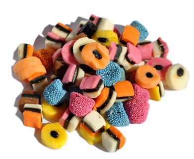 Mini Licorice Allsorts, 1.5 Lb logo