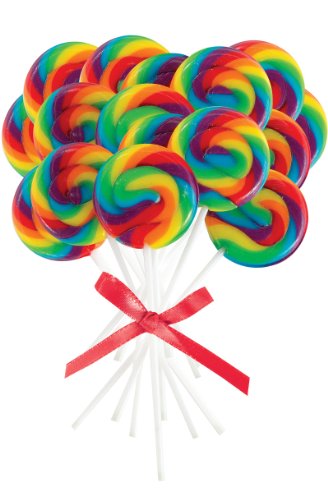 Mini Rainbow Spiral Lollipops logo