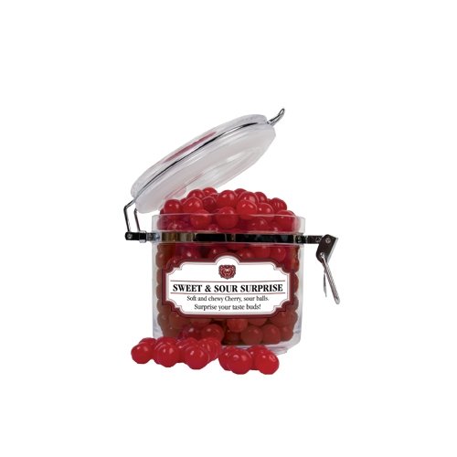 Missouri State University Sweet & Sour Cherry Surprise Small Round Canister ‘bear Head’ logo