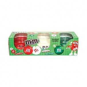 M&m Candle Christmas 3 Pack 6 Count logo