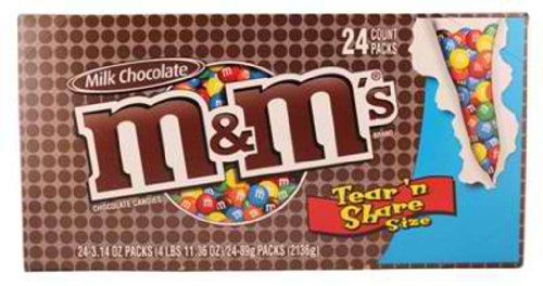 M&m King Size Milk Chocolate 24ct logo