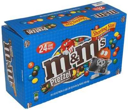 M&m King Size Pretzel Chocolate 24ct logo