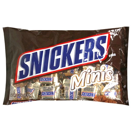 M&M Mars Snickers Mini, 11.5 ounce Bag (Pack of 6) logo