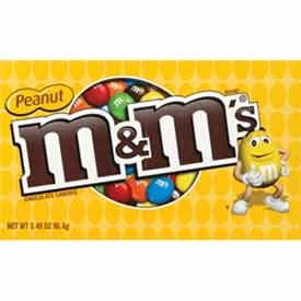 M&m Peanut Concssn Box 3.4 Oz. (Pack of 12) logo