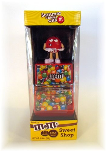 M&m Sweet Shop Candy Dispenser Featuring Red logo