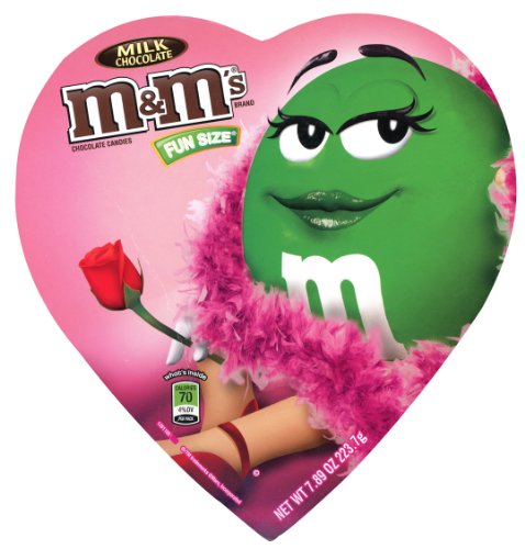 M&M Valentine’s Fun Size Chocolate Heart Candies 7.89 Oz logo