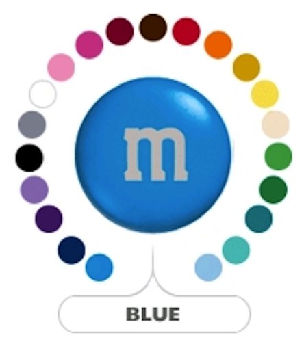 M&m’s Blue Milk Chocolate Candy 1lb Bag logo