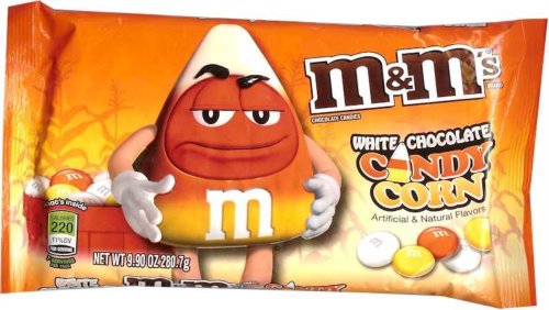 M&m’s Candy Corn 4 Pack – Large 9.9oz Halloween Limited Edition Bags White Chocolate – Satisfaction Guarantee logo