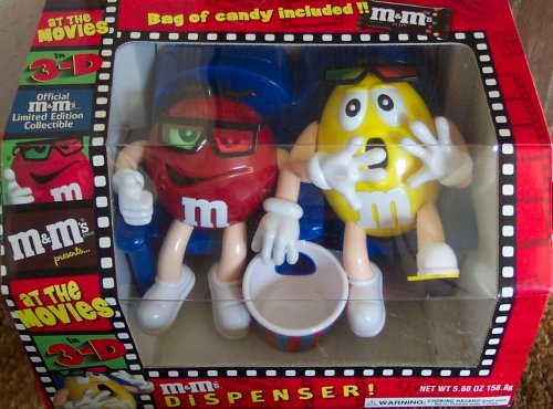 M&M’s Candy Dispenser At The Movies In 3-d Limited Edition Collectible logo