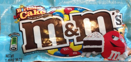 M&m’s Chocolate Candies Birthday Cake 1.40oz (Pack of 3) logo