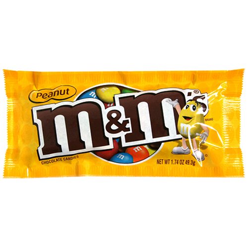 M&m’s Chocolate Candies, Peanut, 1.74 ounce Bags (Pack of 48) logo