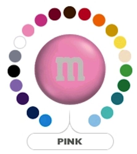 M&m’s Light Pink Milk Chocolate Candy 1lb Bag logo