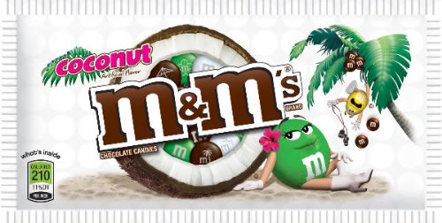 M&M’s Limited Edition Coconut Chocolate Candies, 1.5oz Pack – 24 Packs logo