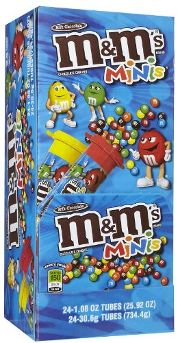 M&Ms Milk Choc Mini Tubes logo