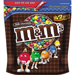 M&m’s, Milk Chocolate Candies, 42oz Bag (Pack of 2) logo