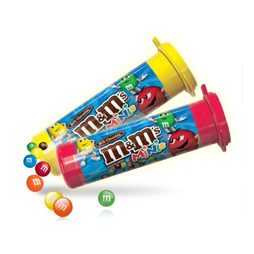 M&m’s Milk Chocolate Mini’s, 1.08 ounce Tubes (Pack of 24) logo