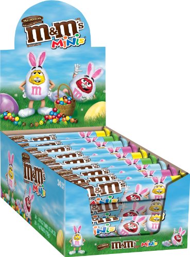 M&M’s Minis Candies Tube, Milk Chocolate, 1.94 ounce Packages (Pack of 24) logo