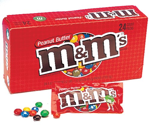 M&m’s Peanut Butter Chocolate Candies, 1.63 ounce Packages (Pack of 24) logo