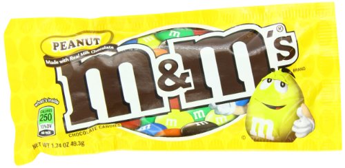 M&ms Peanut Chocolate Candy – Singles, 48-count logo