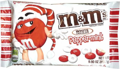 M&Ms Peppermint White Chocolate Candies logo