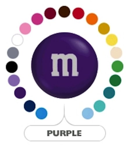 M&m’s Purple Milk Chocolate Candy 1lb Bag logo