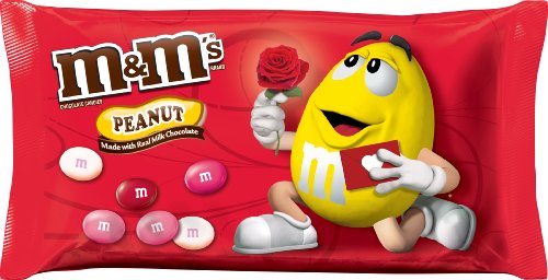 M&M’s Valentine’s Chocolate Candies, Peanut, 12.6 ounce Packages (Pack of 6) logo