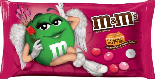 M&M’s Valentine’s Chocolate Candies, Peanut Butter, 11.4 ounce Packages (Pack of 6) logo