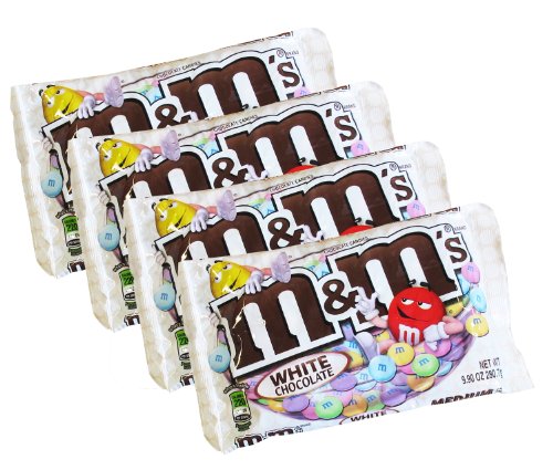 M&Ms White Chocolate Easter Candy – 9.9 Oz – Pack of 4 logo