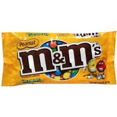 M&m’s With Peanuts Chocolate Candies Medium Bag 12.6 Oz logo