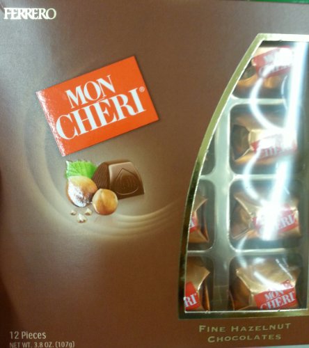 Mon Cheri Fine Hazelnut Chocolates By Ferrero 12 Pieces logo