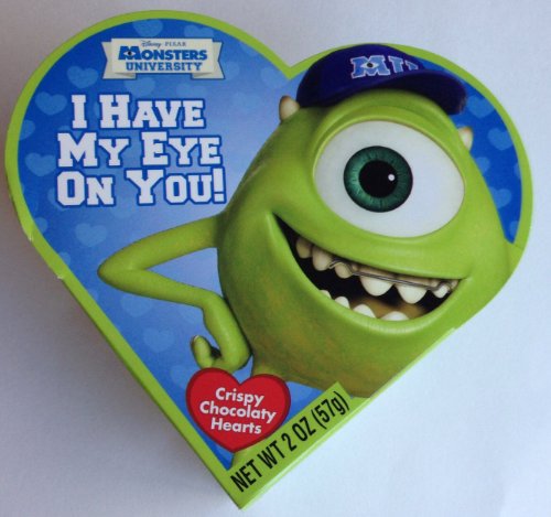 Monsters University Mini Valentine Candy Box – Mike Wazowski logo