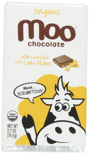 Moo Chocolate: Organic Milk Chocolate With Corn Flakes (1 X 2.7 Oz) logo