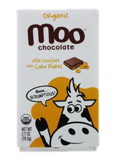Moo Chocolate: Organic Milk Chocolate With Corn Flakes (6 X 2.7 Oz) logo