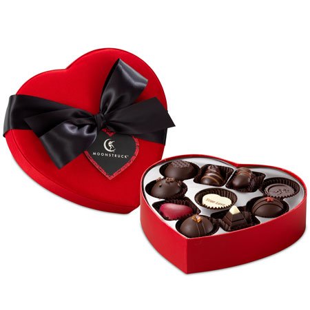 Moonstruck Chocolate 10pc Decadent Dark Heart Collection logo