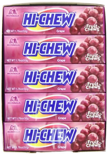 Morinaga Hi-chew, Grape, 1.76 ounce Units 10-count 2-pack logo