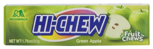 Morinaga Hi-chew Green Apple Fruit Chews, 1.76 ounce Packages (Pack of 20) logo