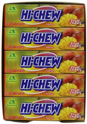 Morinaga Hi-chew Mango Fruit Chews, 1.76 ounce Packages (Pack of 20) logo