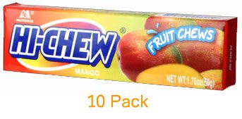 Morinaga – Hi-chew Mango Fruit Chews Candy 10 Pack Display Case logo