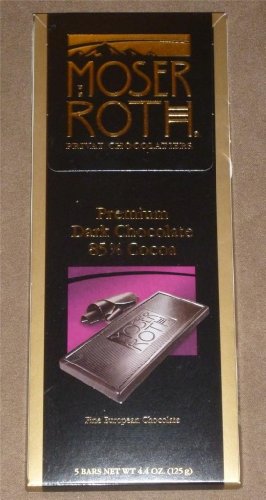 Moser Roth Fine German European Dark Chocolate 70% / 85% Cocoa (6 Pack) logo