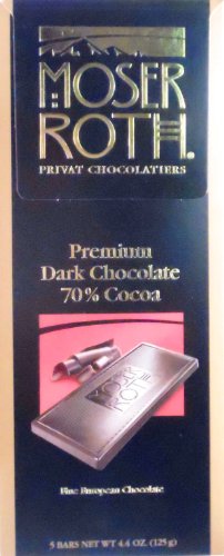 Moser Roth Fine Premium European Dark Chocolate 70% Cocoa (Pack of 4) logo