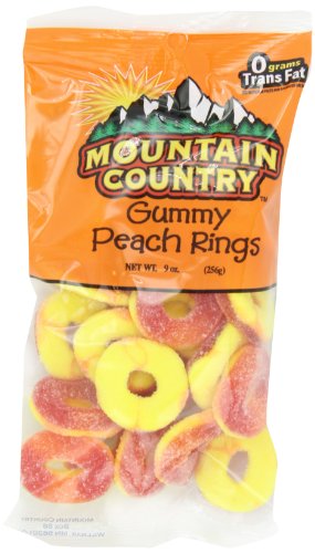 Mountain Country Candy, Gummy Peachies, 9 Ounce (Pack of 6) logo