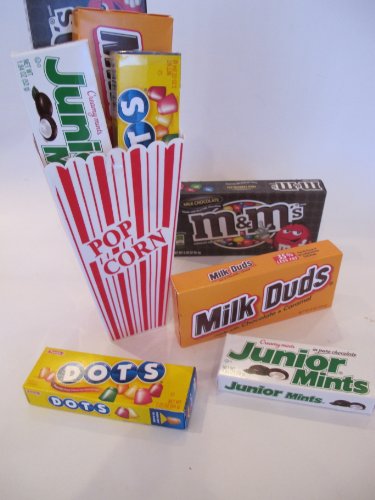 Movie Night Gift Pack In Hd Popcorn Container Filled With 4 Theater Candy Assortment logo