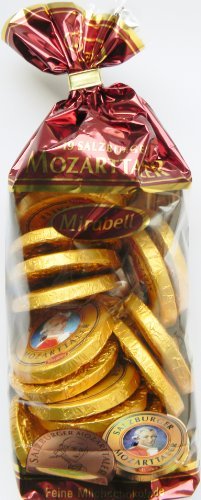 Mozart Coins Chocolate, 19 Pieces With Total 380 Grams, Mirabell Salzburg logo