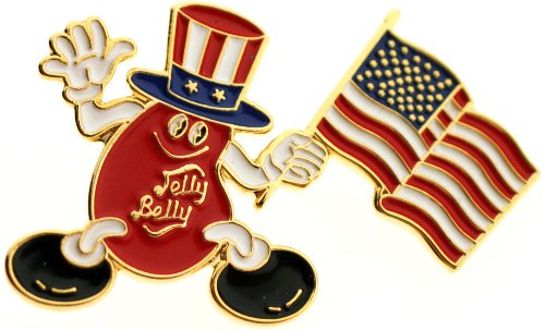 Mr. Jelly Belly American Flag Pin logo