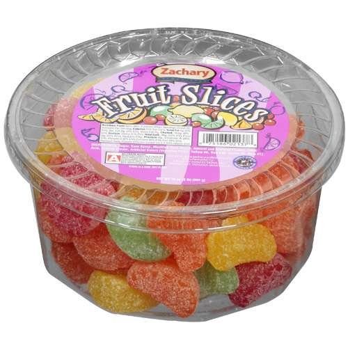 Multi Colored/coated In Sugar Fruit Slices, 32 Oz Zachary logo