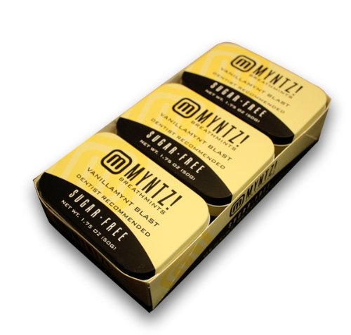 Myntz Vanilla Mynt Blast – 6 Tins 1.75 Oz Each (Pack of 6) logo