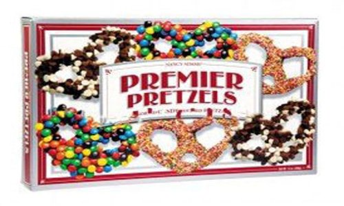 Nancy Adams Premier Assorted Chocolate Covered Pretzels 13oz logo