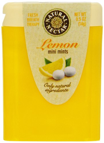 Natural Nectar Mini Mints, Lemon, 0.5 ounce (Pack of 18) logo