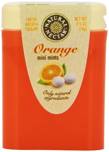 Natural Nectar Mini Mints, Orange, 0.5 ounce (Pack of 18) logo