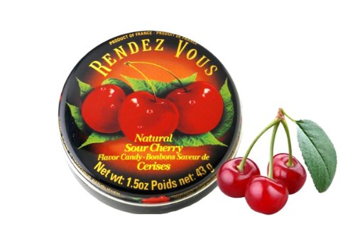 Natural Sour Cherry Flavor Candy (bonbons Saveur De Cerisez) – 1.5oz [pack of 3] logo